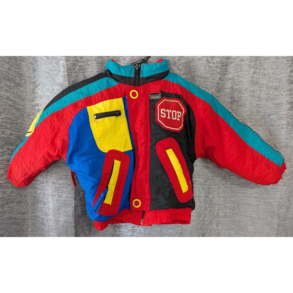 Rothschild VTG Youth Coat Multi Color Okay Condition